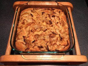 Corn Bread with Carmelized Onions and Apples
