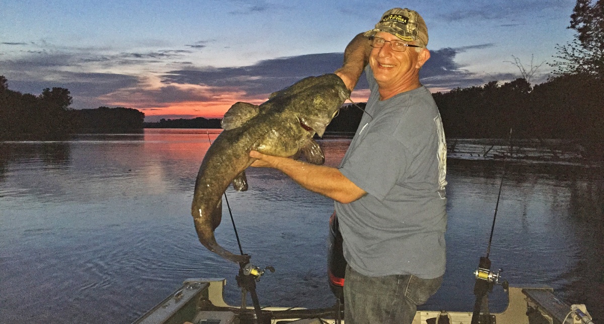 Great Shot Of Brian And A Flathead Catfish, From A Star-Tribune Article Last June. Http://Www.startribune.com/For-Fishing-Expert-The-Cat-S-In-The-Bag/310355961/